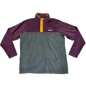 Columbia Men’s 2XT Fleece Jacket Purple Gray Yellow